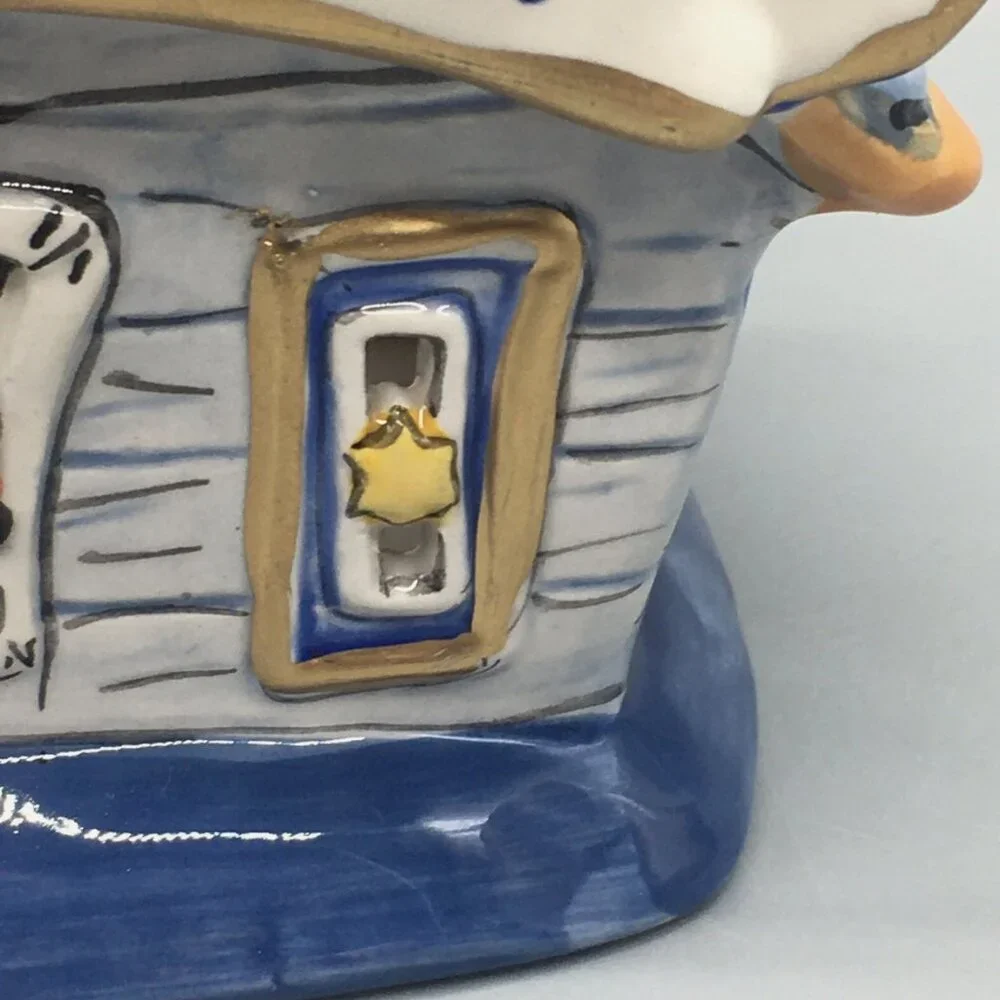 NEW Blue Sky Clayworks Happy Hanukkah Star David Chanukah Menorah Tealight House
